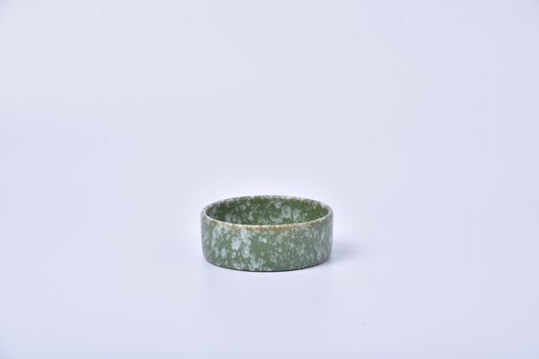 สี Sand โทนขาวลายจุด small round เซรามิก tray