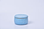 Sun yellow speckled lidded ceramic tiffin bowl