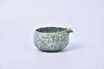Sand white speckled ceramic matcha bowl (chawan)