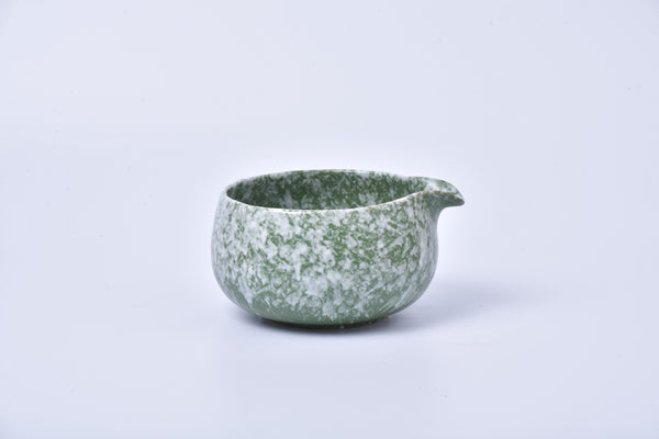 Sand white speckled ceramic matcha bowl (chawan)