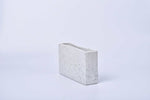 Sand white speckled small rectangular ceramic vase