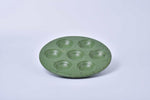 สี Rain โทนฟ้าลายจุด seven-well เซรามิก serving plate