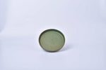 Bamboo green speckled 7-inch ceramic dessert plate