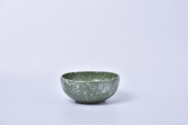 สี Rice Field โทนเขียวลายจุด เซรามิก salad bowl
