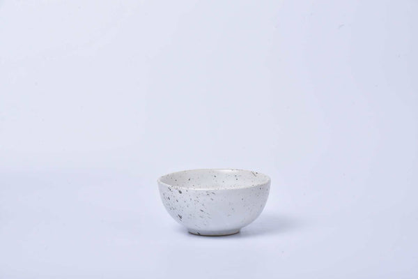 Rice field green speckled ceramic snack bowl
