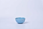 Bamboo green speckled ceramic snack bowl