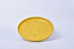 สี Sun โทนเหลืองลายจุด 11-inch เซรามิก จานอาหาร